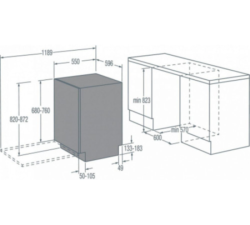 Встраиваемая посудомоечная машина GORENJE GDV674X
