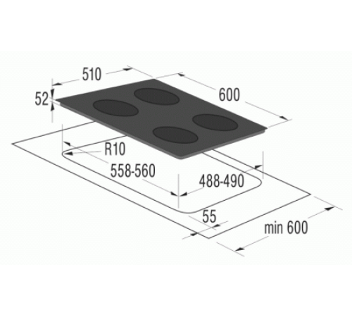 Поверхность GORENJE it 612 sy2 b