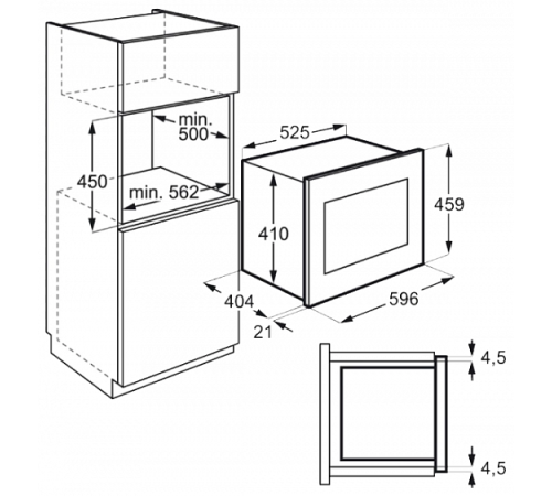 Микроволновая печь AEG MBE 2658S-W