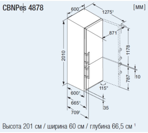 Холодильник Liebherr CBNPes 4878