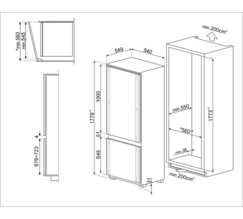 Холодильник SMEG C9174TN5D