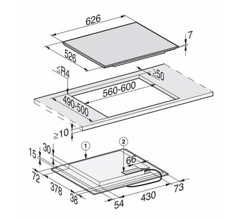 Варочная поверхность MIELE KM 7466 FR