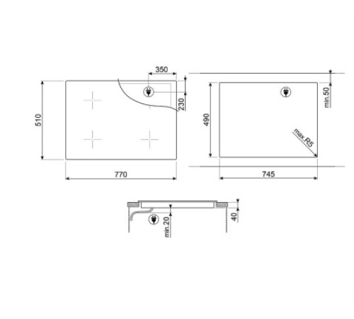 Варочная поверхность SMEG SE484EMTD