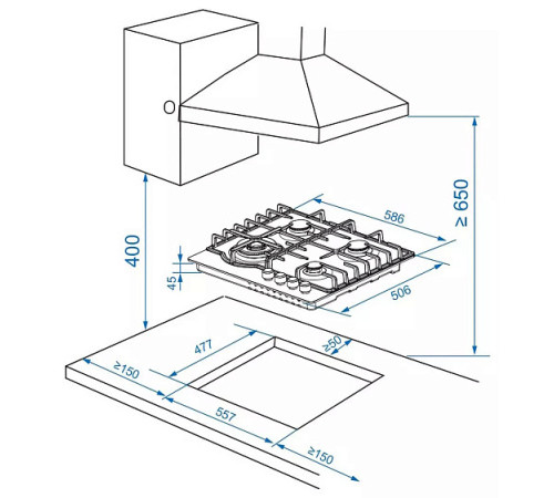 Варочная поверхность HAIER HHX-M64ROVX