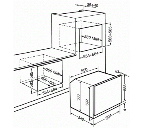 Духовой шкаф SMEG sfp120s-1