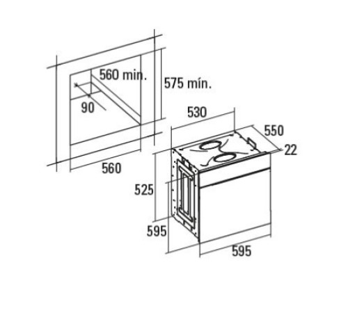 Духовой шкаф CATA MD 7010 WH
