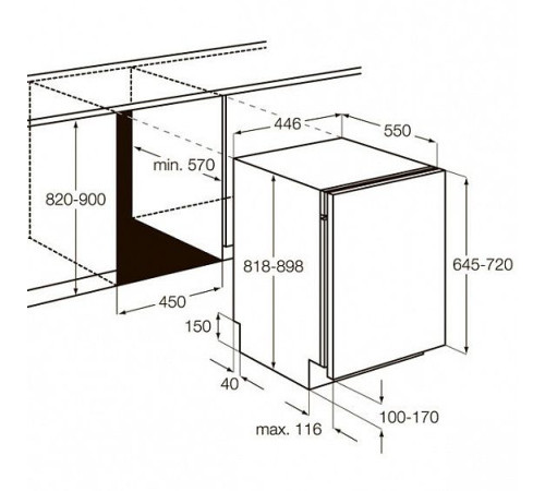 Посудомоечная машина ZANUSSI zdv 91500fa