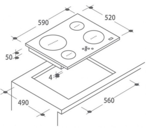 Варочная панель Candy CH 64 DXT