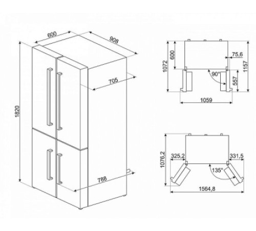 Холодильник SMEG FQ60NDF