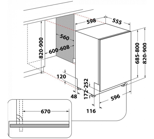 Посудомоечная машина KITCHENAID KICO 3T133PFES