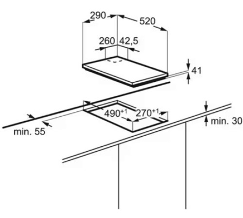 Варочная поверхность ELECTROLUX EGC 3322 NVK