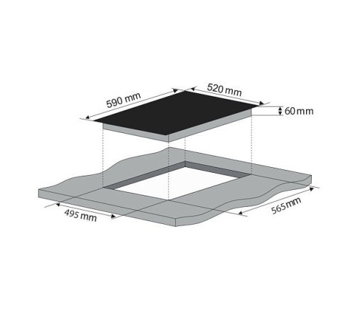Варочная поверхность KONIGIN Lacerta I604 TBK