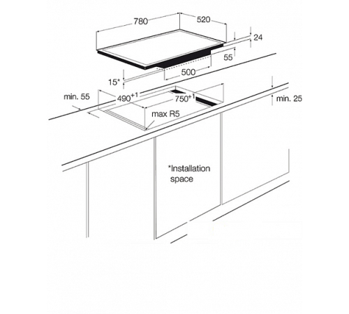 Поверхность AEG hk 884400 fg
