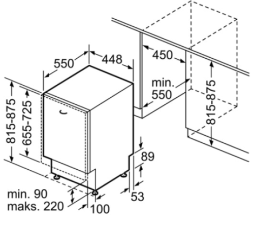 Встраиваемая посудомоечная машина SIEMENS SR 635X01 ME