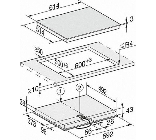 Варочная панель Miele KM 6540 FR