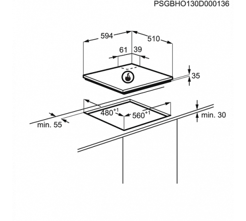 Поверхность ZANUSSI zgx 566424 b