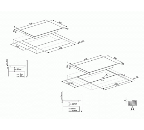 Варочная панель SMEG SE332EB