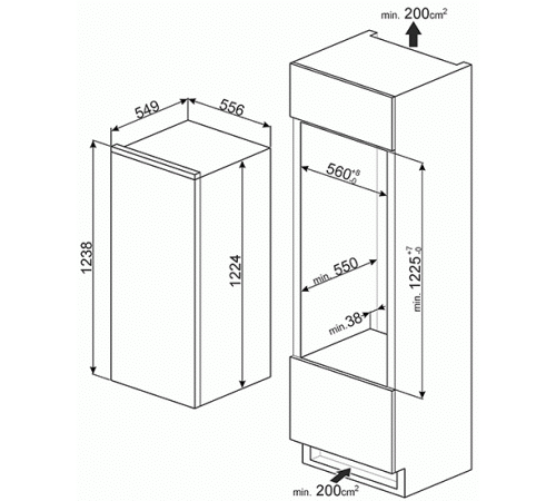 Холодильник SMEG SD7185CSD2P1
