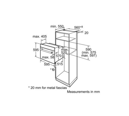 Электрический духовой шкаф BOSCH HBA63B228F
