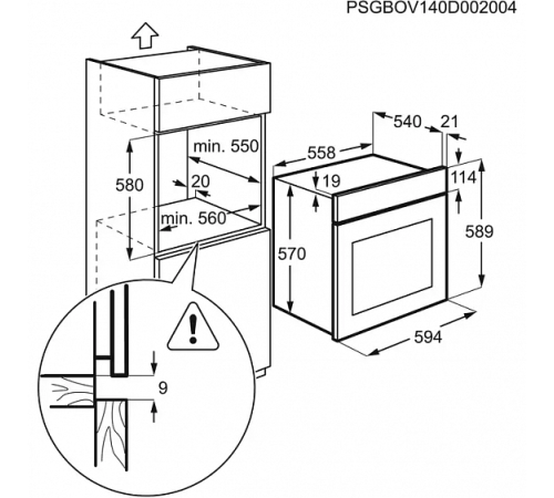 Духовой шкаф ELECTROLUX OEF5C50X