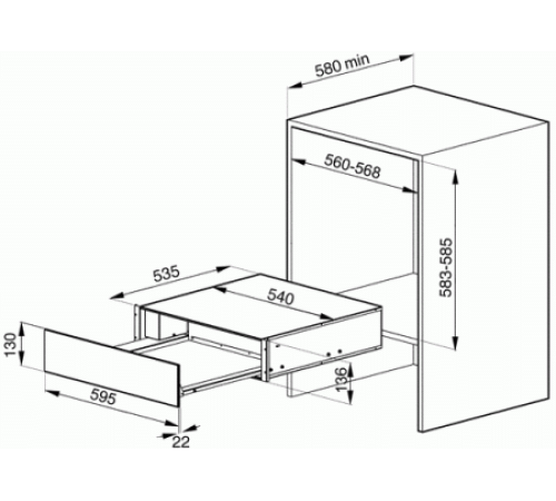 Подогреватель посуды SMEG ct15b-2