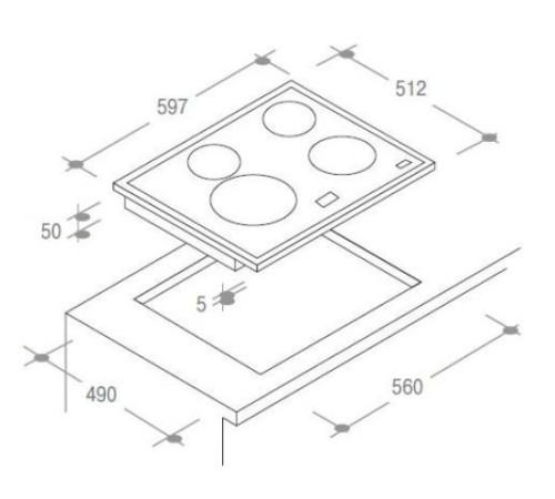 Электрическая поверхность CANDY ch 642 b