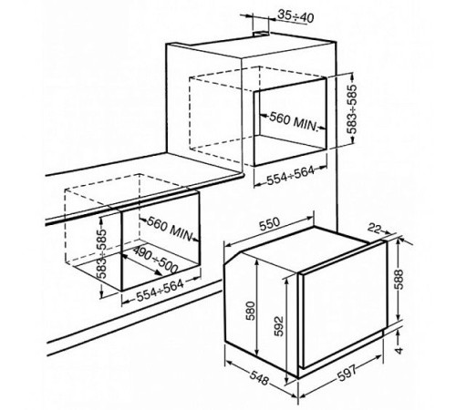 Духовой шкаф SMEG SFP750AOPZ