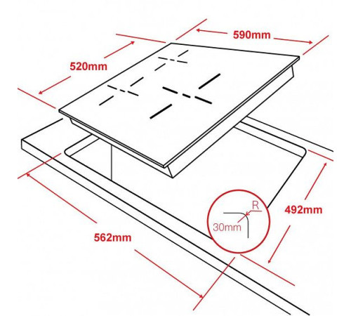 Варочная панель Ginzzu HCI-309