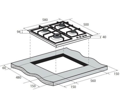 Варочная поверхность ZUGEL ZGH600B