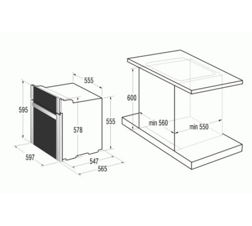 Духовой шкаф GORENJE bc 53 w