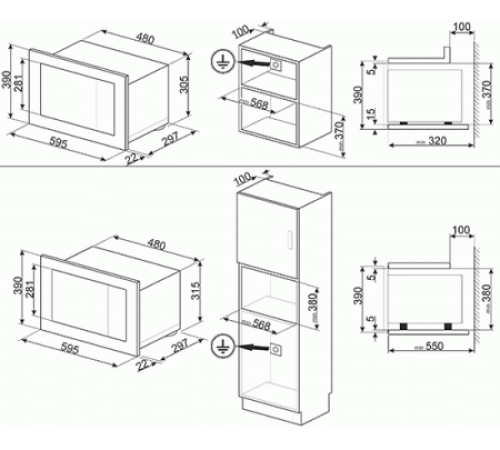 Микроволновая печь SMEG FMI320X