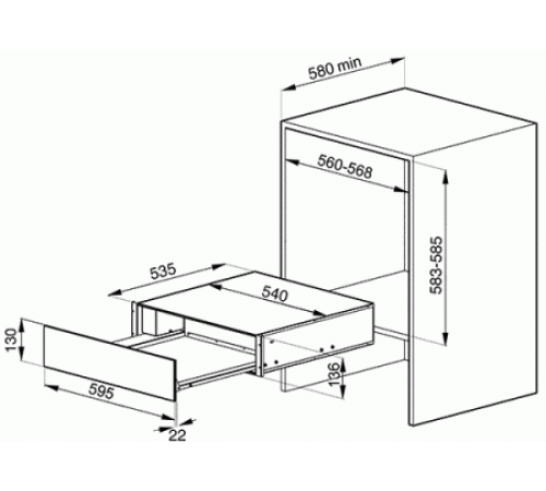 Подогреватель посуды SMEG ctp15x