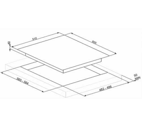 Газовая варочная панель Smeg PV 164 N 2