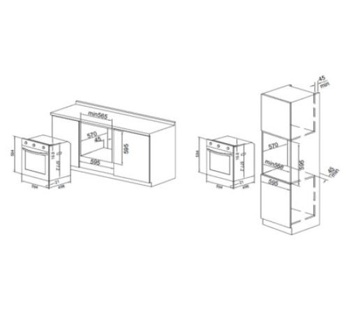Духовой шкаф AKPO PEA 7207SED02 BL