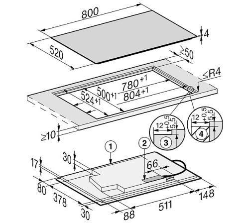 Варочная поверхность MIELE KM 7679 FL