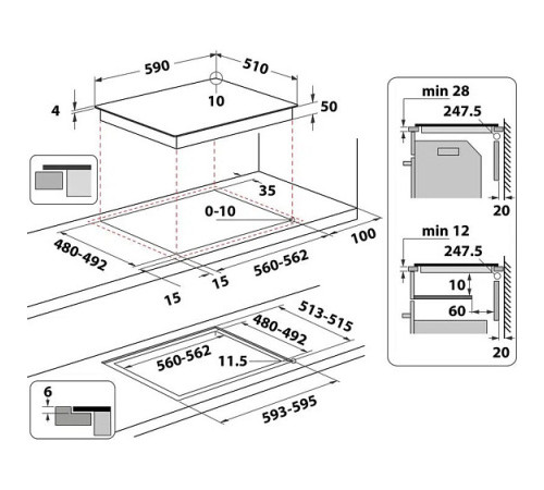 Варочная панель HOTPOINT-ARISTON HB 4860B NE