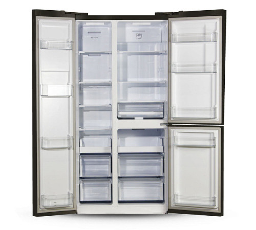 Холодильник GINZZU NFK-610 Black glass