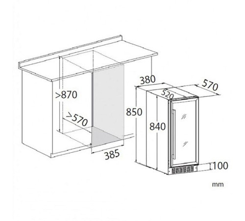 Винный шкаф DUNAVOX dx-32.88sdsk