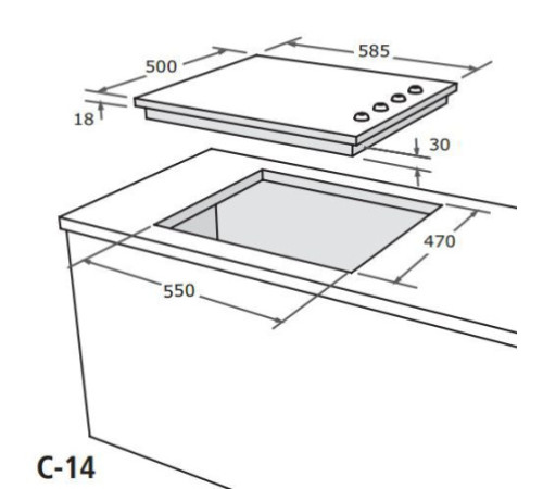 Газовая поверхность NARDI mh 40 h av t