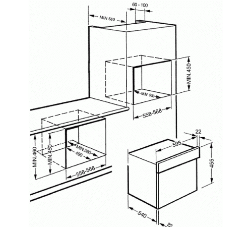 Духовой шкаф SMEG s45mfx2