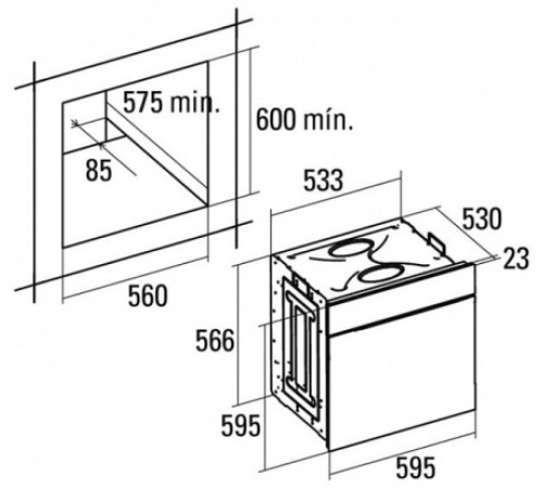 Духовой шкаф CATA ME 7107 BK