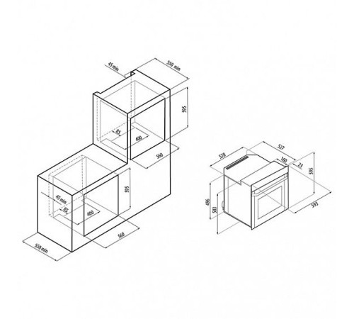 Духовой шкаф Fornelli FET 60 FIATO WH