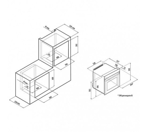 Духовой шкаф Fornelli FET 60 Salvatore BL