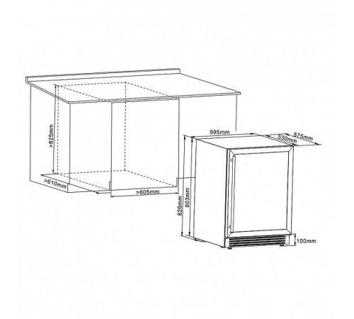 Винный шкаф CELLAR PRIVATE CP043-2TW