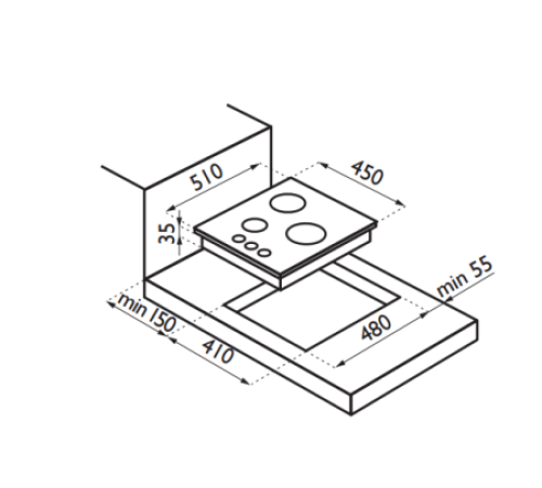 Варочная панель ARDESIA PFS 4030 X