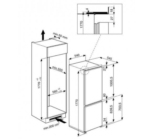Холодильник HOTPOINT-ARISTON BCB 7030 AA F C (RU)