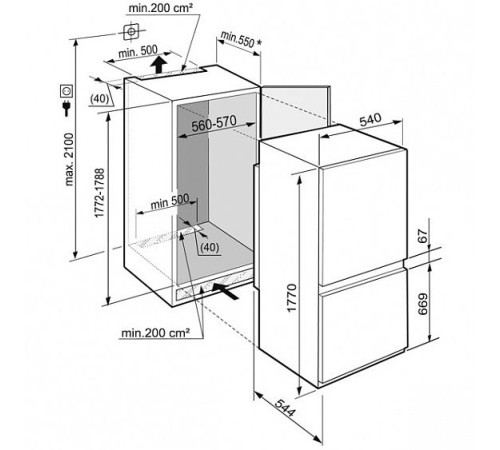 Встраиваемый холодильник LIEBHERR ICUS 3324-20 001