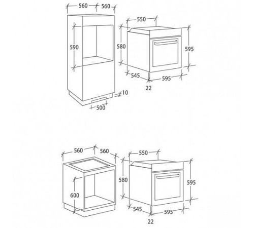 Встраиваемый электрический духовой шкаф CANDY FCP 605WXL/E
