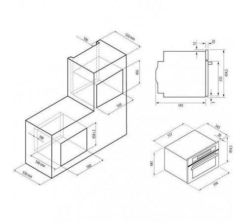 Духовой шкаф KRONASTEEL Duetto 60 IX