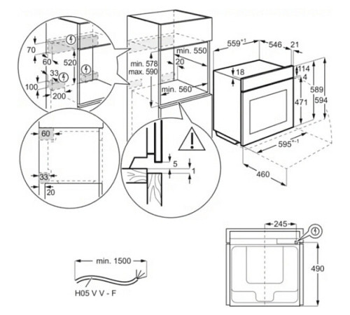 Духовой шкаф ELECTROLUX EOF6P76BX